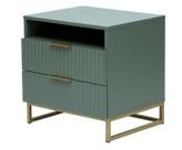 Mesa de Cabeceira Ondulada Verde Westwing