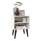 Mesa de Cabeceira Pequena Prateleira Nicho Decorativo Apoio Lateral Cama Quarto Casal Solteiro - Branco - RPM Móveis Mesa de Cabeceira Pequena Prateleira Nicho Decorativo Apoio Lateral Cama Quarto Casal Solteiro - Branco - RPM Móveis