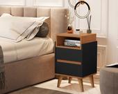 Mesa de Cabeceira Pés Palito 2 Gavetas Veronica Plus Cores - Comprar Moveis para sua Casa