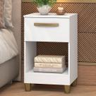 Mesa de Cabeceira Prada 1 Gaveta Branco - Fellicci Mesa de Cabeceira Prada 1 Gaveta Branco - Fellicci