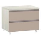 Mesa De Cabeceira Prime Plus 60 Cm Legno Crema Com Connect