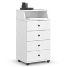 Mesa de Cabeceira Quarto Luxo New II com 4 Gavetas
