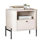 Mesa de Cabeceira Quarto Tucupí Slim 1 Gaveta e Pés de Metal