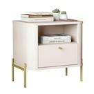Mesa de Cabeceira Quarto Tucupí Slim 1 Gaveta e Pés de Metal