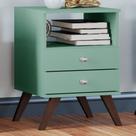 Mesa De Cabeceira Retrô 2 Gavetas