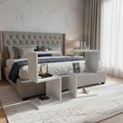 Mesa de Cabeceira S E Z MDF BRANCO Nicho Quarto Sala Escritório