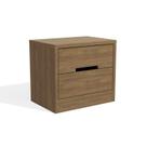 Mesa de Cabeceira S822 Kappesberg 2 Gavetas Nogueira