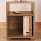 Mesa de Cabeceira Siena 2 Prateleiras Aveiro Oak - Completa Móveis Mesa de Cabeceira Siena 2 Prateleiras Aveiro Oak - Completa Móveis