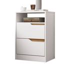 Mesa de Cabeceira Sole 2 Gavetas e Nicho Flex Albatroz