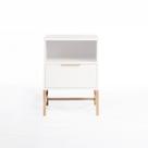 Mesa de Cabeceira Square 1 Gaveta 1 Nicho 60 cm x 43 cm x 40 cm