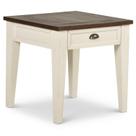 Mesa de cabeceira Steve Silver Cayla Dark Oak/White Hardwood