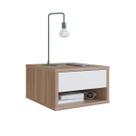 Mesa de Cabeceira Suspensa 1 Gaveta Slim B87 Emovell