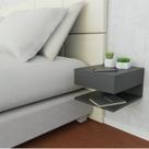 Mesa de Cabeceira Suspensa 1 Gaveta Superior Preto