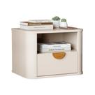 Mesa De Cabeceira Suspensa Buriti 1G Nicho Off White JB 31999