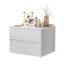 Mesa De Cabeceira Suspensa Tóquio 2 Gavetas Criado Flutuante Para Quarto LET Decor