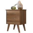 Mesa de Cabeceira Thor 2 Gavetas Rud Rack Cor Mel