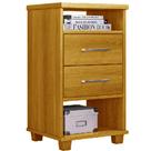 Mesa de Cabeceira Valente com 2 Gavetas Rud Rack Cor Cinamomo Mesa de Cabeceira Valente com 2 Gavetas Rud Rack Cor Cinamomo