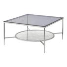 Mesa de café Acme Adelrik Glass Top Chrome Frame