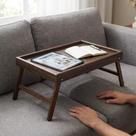 Mesa De Cafe Da Manha Na Cama E Sofa Tabuleiro De Bambu Dobravel Multiuso Suporte Para Livros