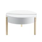 Mesa de café Ergode Bodfish Hidden Storage White