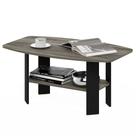 Mesa de café Furinno Simple Design Carvalho Francês Cinza/Preto