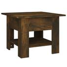 Mesa de café VidaXL Smoked Oak Engineered Wood 55x42cm Mesa de café VidaXL Smoked Oak Engineered Wood 55x42cm