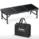 Mesa de Camping Anbte 87 x 40 cm Dobrável e Portátil de Alumínio