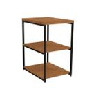 Mesa de Canto/Apoio Estante Multiuso 3 Prateleiras LI004 - Kappesberg