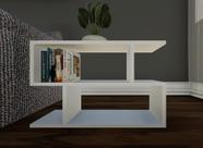 Mesa de Canto Branca Branco Mesinha Auxiliar de Sofa Sala Mesa Lateral Cama Branco