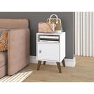 Mesa de Canto com 1 Porta e 1 Nicho - Branco