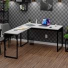 Mesa de Canto em L Escrivaninha Industrial 120x150cm