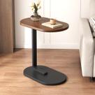 Mesa de Canto Madeira Mdf Mesa Lateral de Apoio Marrom Escuro