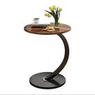 Mesa De Canto Para Sofás E Poltronas Com Base Metálica E Tampo Em Madeira Compacta Design Moderno