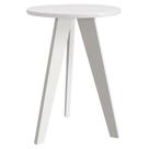 Mesa de Canto Prince Branco Acetinado Reller
