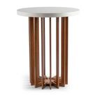 Mesa De Canto Ravena 50Cm X 60Cm De Altura - Branco