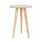 Mesa de Canto Theo com Pés Madeira Natural - Reller Móveis