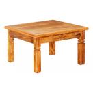 Mesa de Centro 60 x 60 cm Em Madeira Maciça Natural