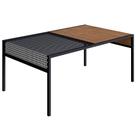 Mesa De Centro 80Cm Est Aço York Vermont Artesano Vermont