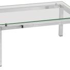 Mesa de Centro Aço com Tampo em Vidro Ref. 492-x Prata Cromado Mesa de Centro Aço com Tampo em Vidro Ref. 492-x Prata Cromado