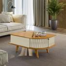 Mesa De Centro Ambiente Indianápolis Cumaru Opala - Madetec