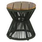 Mesa de Centro Ampulheta Corda Náutica e Tampo Madeira Trama Mesa de Centro Ampulheta Corda Náutica e Tampo Madeira Trama