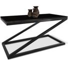 Mesa De Centro Astana Retangular Para Sala Decor Madeira MDF Compacta Preta Mesa De Centro Astana Retangular Para Sala Decor Madeira MDF Compacta Preta