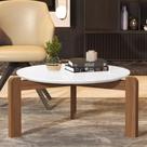 Mesa De Centro Áustria Decorativa Para Sala Estar Pés Madeira