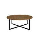 Mesa de Centro Baixa Estilo Industrial Vermont Preto