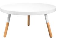 Mesa de Centro Bolonha em MDF Cor Branca - 29731
