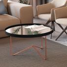Mesa de Centro Bucareste Preto Bronze