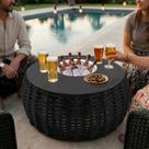 Mesa de Centro Cervejeira em Aço e Corda Náutica Preto Harpia Mesa de Centro Cervejeira em Aço e Corda Náutica Preto Harpia