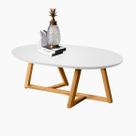 Mesa de Centro Classic Oval Tebarrot Branco