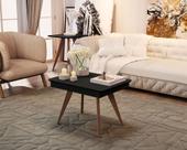 Mesa de Centro Classic Pés de Eucalipto Maciço Preto Móveis Decor Mesa de Centro Classic Pés de Eucalipto Maciço Preto Móveis Decor