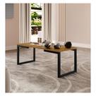 Mesa De Centro Decoração Sala Estar Quarto Madeira Estilo Industrial Pequena